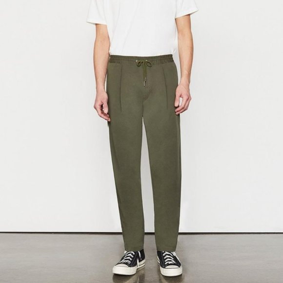 FRAME Relaxed Trouser Pants Rifle Green {3A29} - Picture 1 of 6